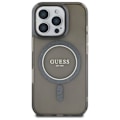 Pikkukuva 3 / 6: iPhone 16 Pro - Guess IML Glitter Circle MagSafe MagSafe MagSafe (GUHMP16LHFGEREK) - Musta