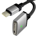 Miniatyrbillede 2 af 5: USB C til MagSafe 3-kabel til MacBook Pro og Air Nylon 2m 140W Sort og sølv