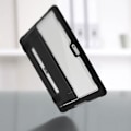 Miniatyrbild 4 av 4: Coque - STM Goods - Microsoft Surface Go 10.1 - Hård - Transparent - Inbyggt stöd Vit