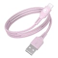 Miniatyrbillede 1 af 5: USB-A til USB-C FastCharge 15W 3A i vævet nylon 1.2m BigBen Connected Rosa Rosa