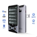 Miniatyrbillede 4 af 5: Offline AI oversætter 2-i-1 Telefon 4G Nano SIM 137 sprog Sort Svart