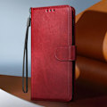 Pikkukuva 3 / 5: Kotelo Xiaomi Redmi 14C Flip Walletille ja Stable Video Holder Burgundylle Röd