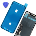 Pikkukuva 4 / 4: Adhesive Replacement Screen for iPhone 11 and XR Strong Fixation Transparent Transparent