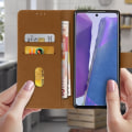 Pikkukuva 3 / 4: "Samsung Galaxy Note 20 - Chersterfield - Ruskea - Nahka - Puolijäykkä - Magneettikiinnitys" kastanj