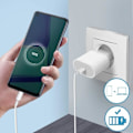 Pikkukuva 3 / 4: Latausliitin - Oppo - A72 - USB Type C - Musta - Yhteensopiva CE- ja RoHS-standardien kanssa Svart