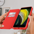 Miniatyrbillede 3 af 4: Housse iPhone SE 2020 / 8 / 7 Etui Folio Pung AVIZAR - Rød - Øko-læder - Støttefunktion Röd