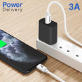 Pikkukuva 3 / 4: USB Type C - Lightning-kaapelin pikalataussiirto 1 m Signed Akashi White