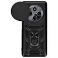 Miniatyrbillede 1 af 5: Coque til Xiaomi Redmi 14C med ringefunktion og skydelåg til kamera Mayaxess Sort Svart