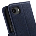 Miniatyrbillede 3 af 5: Étui til iPhone 16e Klap Portefeuille og Video Stativ Blå Nat Blå
