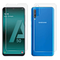 Miniatyrbillede 1 af 4: Galaxy A50 / A30s film Beskyttelse foran og bagpå Antibakteriel - Gennemsigtig hvid Klar vit