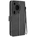 Pikkukuva 1 / 5: Kotelo Huawei Pura 70 Ultra Wrist Strap Flip Lompakkotelineen mustalle Svart