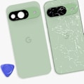 Pikkukuva 4 / 4: Takakansi Google Pixel 9 alkuperäinen huoltopaketti, vaaleanvihreä Grön