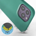 Miniatyrbillede 3 af 5: iPhone 14 Pro cover Halvstiv Soft-touch Fin turkis Turkos