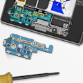 Miniatyrbillede 4 af 4: USB-C opladerstik til Samsung Galaxy Z Fold 6 Original Samsung Sort Svart