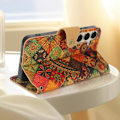 Miniatyrbild 4 av 6: Fodral till Samsung Galaxy S24 - AVIZAR - Flip Wallet Support Bohemian Design Multicolor Flerfärgad