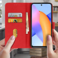 Miniatyrbild 3 av 4: Honor 10X Lite skyddsfodral med korthållare Stativ Funktion Röd Röd
