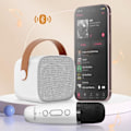 Miniatyrbild 3 av 6: Bluetooth-högtalare med mikrofon Bärbar 5 timmars batteritid Maxlife Vit Vit