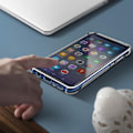 Miniatyrbillede 3 af 4: Beskyttelsespakke - AVIZAR - Galaxy A70 - Blødt etui - 9H hærdet glasfilm - 360° beskyttelse Klar vit