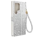 Miniatyrbillede 1 af 5: Taske til Samsung S23 Ultra - AVIZAR - Glitter Disco - Wallet Video Support Grå
