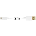 Pikkukuva 3 / 4: Inkax USB - Micro-USB -kaapeli - 2 metrin kaapeli Nopea ja turvallinen lataus