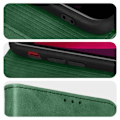 Pikkukuva 4 / 5: iPhone SE 2020, 8 ja 7 Case Suede Effect Wallet Video Support Forcell vihreä grön