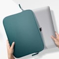 Miniatyrbillede 3 af 5: Pochette til MacBook Pro 13 og Air 13 Økologisk Skum Basics ²Life MW Mørkegrøn Grön