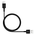 Miniatyrbild 1 av 4: Kablar USB-C till USB A-kabel 1,5 m Laddnings-/synkroniseringspaket x2 Original Samsung Black svart