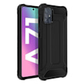 Miniatyrbillede 2 af 4: Etui - AVIZAR - Samsung Galaxy A71 - Stødsikker 1,8 m - Bi-materiale - Sort relief Svart