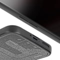 Miniatyrbild 4 av 5: Fodral för Nothing Phone 2a - AVIZAR - Svart - Texturerat konstläder - Mjuk kontur Svart