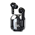 Miniatyrbillede 1 af 2: Trådløse TWS hovedtelefoner Bluetooth 5.3 Chrystal LED display Ledwood Sort Svart