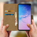 Miniatyrbillede 3 af 4: Smartphone etui - Samsung - Galaxy S10e - Ægte læder - Sort - Videostøtte Svart