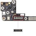 Pikkukuva 3 / 4: AVIZAR virtapainike FPC-liitin iPhone SE 2020, 8 Plus ja 8 Black -puhelimille Svart