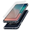 Miniatyrbild 2 av 4: Skyddspaket - AVIZAR - Samsung Galaxy S10e - Flexibelt Skal - Härdat Glas - 360° Skydd Transparent