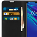 Miniatyrbillede 4 af 4: Étui Huawei Y6 2019 - AVIZAR - Folio Læderetui - Video Støtte - Sort - Fuld Beskyttelse Svart