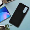 Pikkukuva 4 / 4: Suojakuori - Huawei - P smart 2021 - Pehmeä silikonigeeli - Soft Touch - Musta Svart