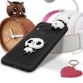 Miniatyrbillede 3 af 4: Coque - Huawei - P20 Lite - Design Panda 3D - Blød - Silikone Gel - Sort Svart