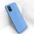 Miniatyrbillede 2 af 4: Beskyttelsescover - AVIZAR - Samsung Galaxy A51 - Halvstift silikone - Soft Touch - Lyseblå Himmelsblå