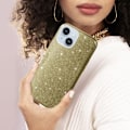 Miniatyrbillede 4 af 5: iPhone 14 Plus Glitter Aftageligt halvstivt silikonetui Guld - AVIZAR - Gul - Blandet Guld