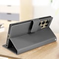 Miniatyrbild 3 av 6: Björnfodral för Samsung S24 Ultra Wallet Video Support Handledsrem Grå