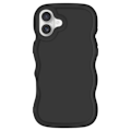 Miniatyrbillede 1 af 5: Silicone Stødabsorberende Cover til iPhone 16 Candy Serie Sort Svart