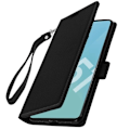 Miniatyrbillede 2 af 4: Hus til Samsung Galaxy A51 - AVIZAR - Etui med kortlomme - Sort - Blød cover - Håndledsrem inkluderet Svart