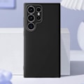 Miniatyrbillede 3 af 6: AVIZAR beskyttelsescover til Samsung Galaxy S24 Ultra - Semi-stiv - Sort - Blød finish Svart