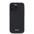Pikkukuva 1 / 6: DKNY Musta MagSafe iPhone 16 Pro -Elegantti Kuori Metallilogolla Svart
