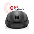 Pikkukuva 4 / 5: Langaton Bluetooth-hiiri 1200DPI Kompaktin kaareva muotoilu Mat wiwu Musta