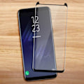 Pikkukuva 3 / 4: Karkaistu lasikalvo - Samsung - Galaxy S8 - Näytön suojaus - Musta väri - Erittäin kestävä Svart