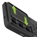 Miniatyrbild 3 av 5: Coque för Galaxy S25 Ultra Ring Stöd med Kameraskydd Mayaxess Svart Svart