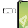 Miniatyrbild 2 av 4: Kortfack - Samsung - Galaxy A21s - 2x Nano SIM - Micro SD - Svart Svart