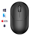 Miniatyrbillede 3 af 5: Trådløs Bluetooth-mus 1200DPI kompakt med bøjet design mat wiwu sort