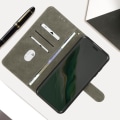 Pikkukuva 3 / 6: Kotelo Honor Magic 6 Pro Brushed Effect Walletille ja Stand Midnight Bluelle