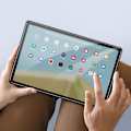 Pikkukuva 3 / 6: Karkaistu lasi - AKASHI - Samsung Galaxy Tab A9 Plus - Kovuus 9H - Naarmunkestävä - Läpinäkyvä